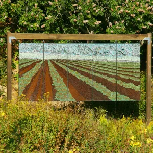 stained glass art exhibit, Rose and Nightingale concert in the Garden event