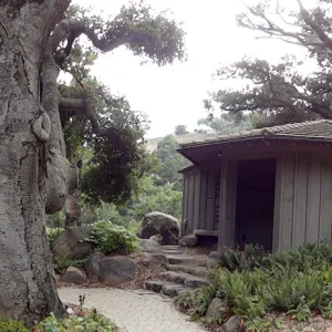 Blaksley Boulder, Information Kiosk and Meadow Pond, panorama