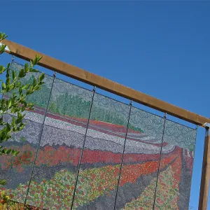 stained glass art exhibit, Porter Trail