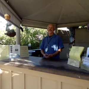 Visitor Entrance kiosk, Tom Rhodes VSR