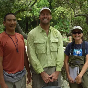 Jay Ogawa, Rick Bush (National Marine Fisheries Service), Gaytha Morningstar (Pacific States Marine Commission)