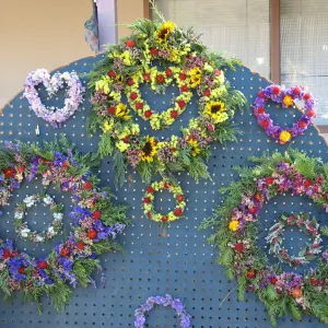 dried flower wreaths, SBBG Holiday Marketplace, 2006
