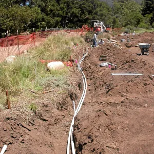 Irrigation installation, Meadow Lawn 2008