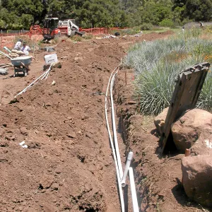 Irrigation installation, Meadow Lawn 2008