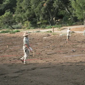 Riley Kriebel and Jason Nelson Sowing Lupine, Meadow Revival Project