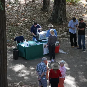 Santa Barbara Beer Garden Event, Santa Barbara Brewing station, Redwood Section