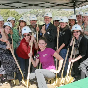 SBBG staff at the Golden Shovel Event, John C. Pritzlaff Conservation Center