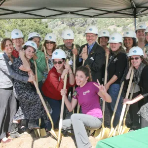 SBBG Staff at the Golden Shovel Event, John C. Pritzlaff Conservation Center