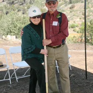 SBBG Golden Shovel Event, John C. Pritzlaff Conservation Center, Dieter Wilken and Elizabeth Painter