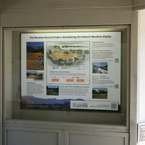 Meadow Revival Project - Interpretive Sign Installed in Information Kiosk