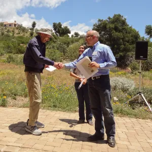 15 year service award, John Carson, Steve Windhager, Volunteer Appreciation 2014, SBBG