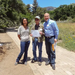 Sam Babcock, Seedling Award, Kathy Casteneda, Steve Windhager, Volunteer Appreciation 2014, SBBG