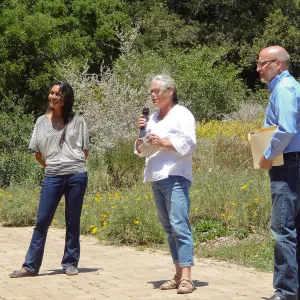 Kathy Casteneda, Frederique Lavoipierre, Steve Windhager, Volunteer Appreciation 2014, SBBG