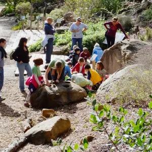 3rd graders from Hope School, Chumash Uses of Native Plants Tour