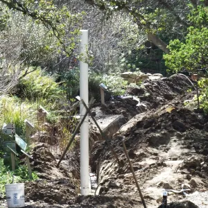 Sewer pipe installation work by Specialty Plumbing in Arroyo Section