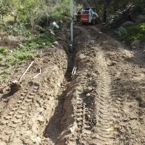 Sewer line installation work by Specialty Plumbing in Arroyo Section