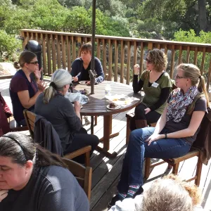 Staff farewell party for Tricia Wardlaw