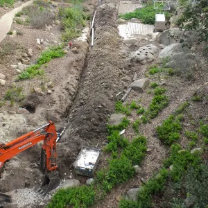 Arroyo Sewer Line Construction