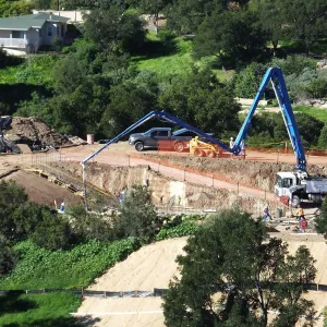 Pritzlaff Conservation Center construction work from Cavalli Ridge