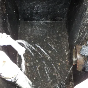 Arroyo Sewer Line Construction-flushing septic tank to be abandoned