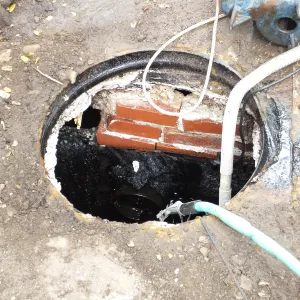 Arroyo Sewer Line Construction-septic tank below herbarium to be abandoned