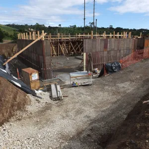 Pritzlaff Conservation Center Construction, Exterior looking southeast