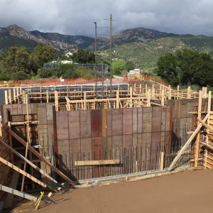 Pritzlaff Conservation Center Construction, south wall