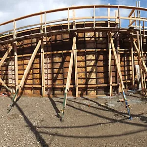 Pritzlaff Conservation Center construction, panorama of Herbarium area
