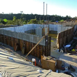 Pritzlaff Conservation Center Construction, Exterior looking southeast