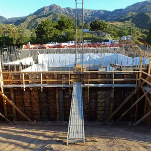 Pritzlaff Conservation Center Construction, south wall