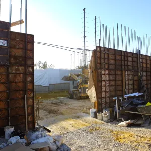 Pritzlaff Conservation Center Construction, Exterior looking southeast