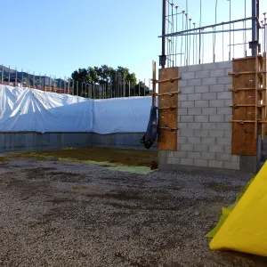 Pritzlaff Conservation Center Construction, looking northeast across Seed Bank/Herbarium area