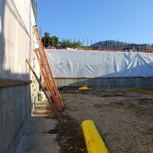 Pritzlaff Conservation Center Construction, looking north across Seed Bank/Herbarium area
