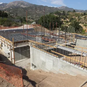 Pritzlaff Conservation Center Construction, Exterior looking northeast