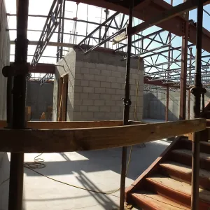 Pritzlaff Conservation Center Construction, looking northwest across Herbarium space