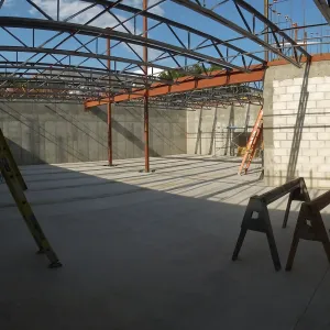 Pritzlaff Conservation Center Construction, looking northeast across Seed Bank/Herbarium area