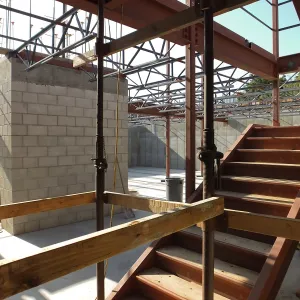 Pritzlaff Conservation Center Construction, looking northwest across Herbarium space