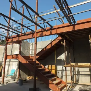 Pritzlaff Conservation Center Construction, Herbarium stairs
