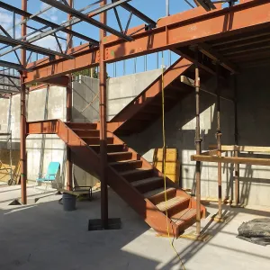 Pritzlaff Conservation Center Construction, Herbarium stairs