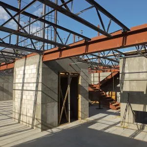 Pritzlaff Conservation Center Construction, looking northeast across IT closet