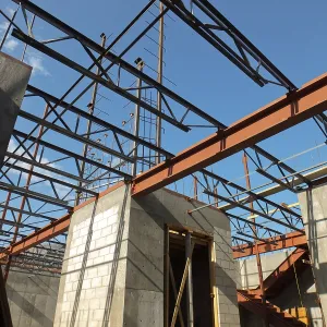 Pritzlaff Conservation Center Construction, looking northeast across IT closet