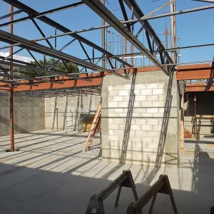 Pritzlaff Conservation Center Construction, looking northeast across Seed Bank/Herbarium area
