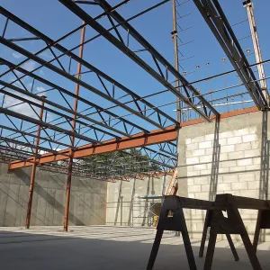 Pritzlaff Conservation Center Construction, looking northeast across Seed Bank/Herbarium area