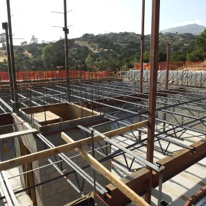 Pritzlaff Conservation Center Construction, looking northwest across Research area