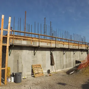 Pritzlaff Conservation Center Construction, Exterior looking southeast