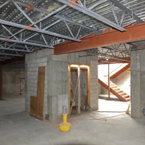 Pritzlaff Conservation Center Construction, looking northeast across IT closet