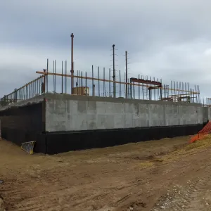 Pritzlaff Conservation Center Construction, Exterior looking southeast