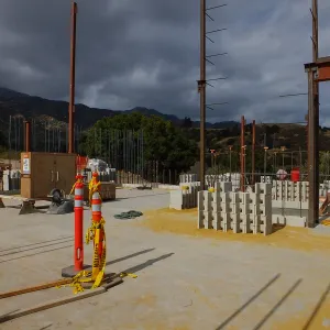 Pritzlaff Conservation Center Construction, looking northeast across dry lab area