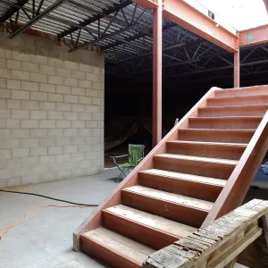 Pritzlaff Conservation Center Construction, looking northwest across Herbarium space