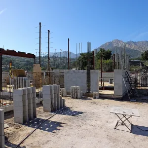 Pritzlaff Conservation Center Construction, Exterior looking northwest